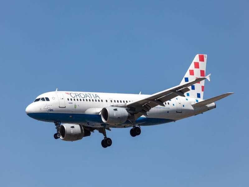 Flug nach Kroatien